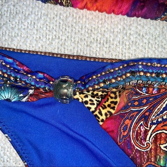 NWT CAMILLA Franks Crystal Beads Bikini Ball Psychedelica 2-Piece Swarov… - Picture 6 of 12